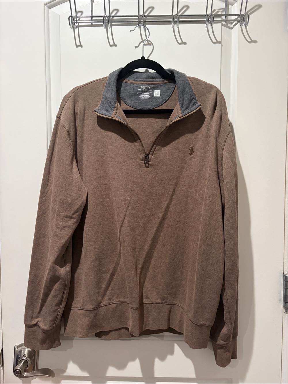 Polo ralph Lauren luxury jersey quarterzip pullover